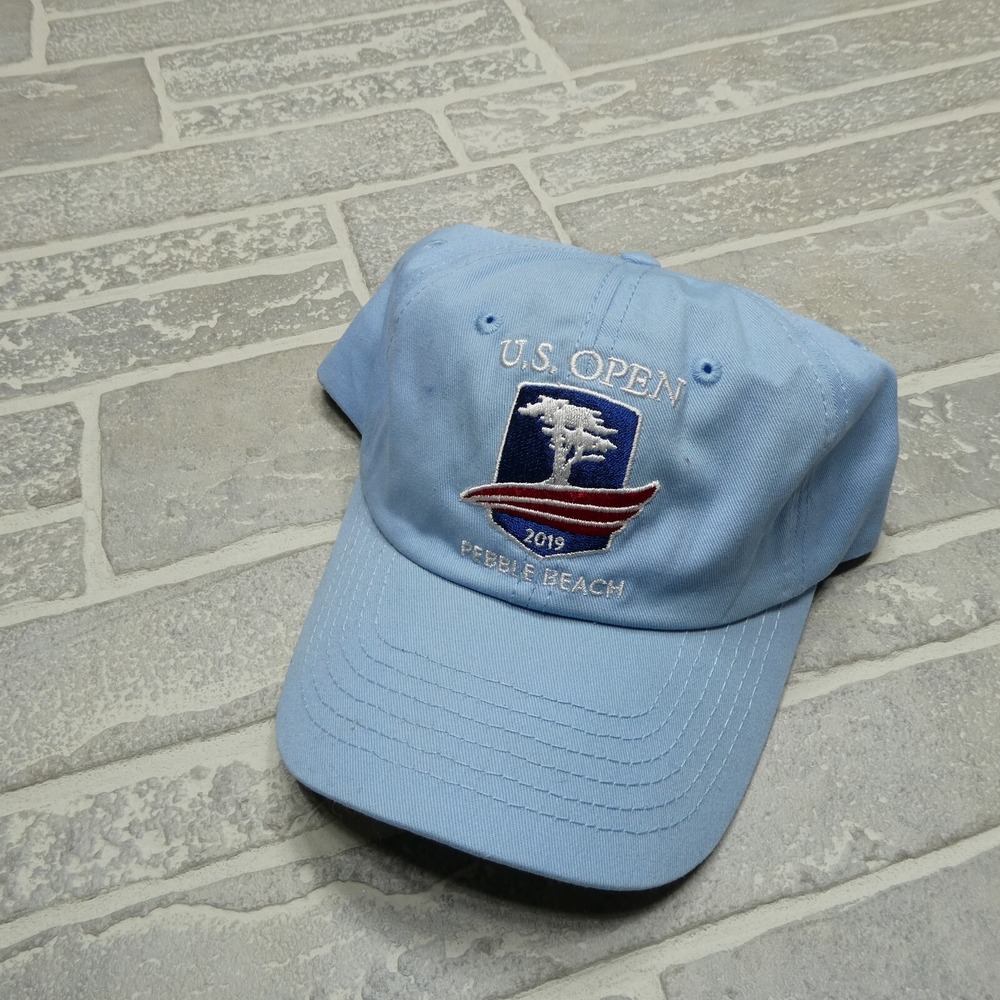 USGA  Member Hat US Golf Open 2019 Pebble Beach Blue Strap‎ Back Cap Embroidered
